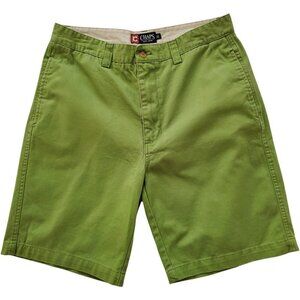 CHAPS MEN GREEN SHORTS SZ 32